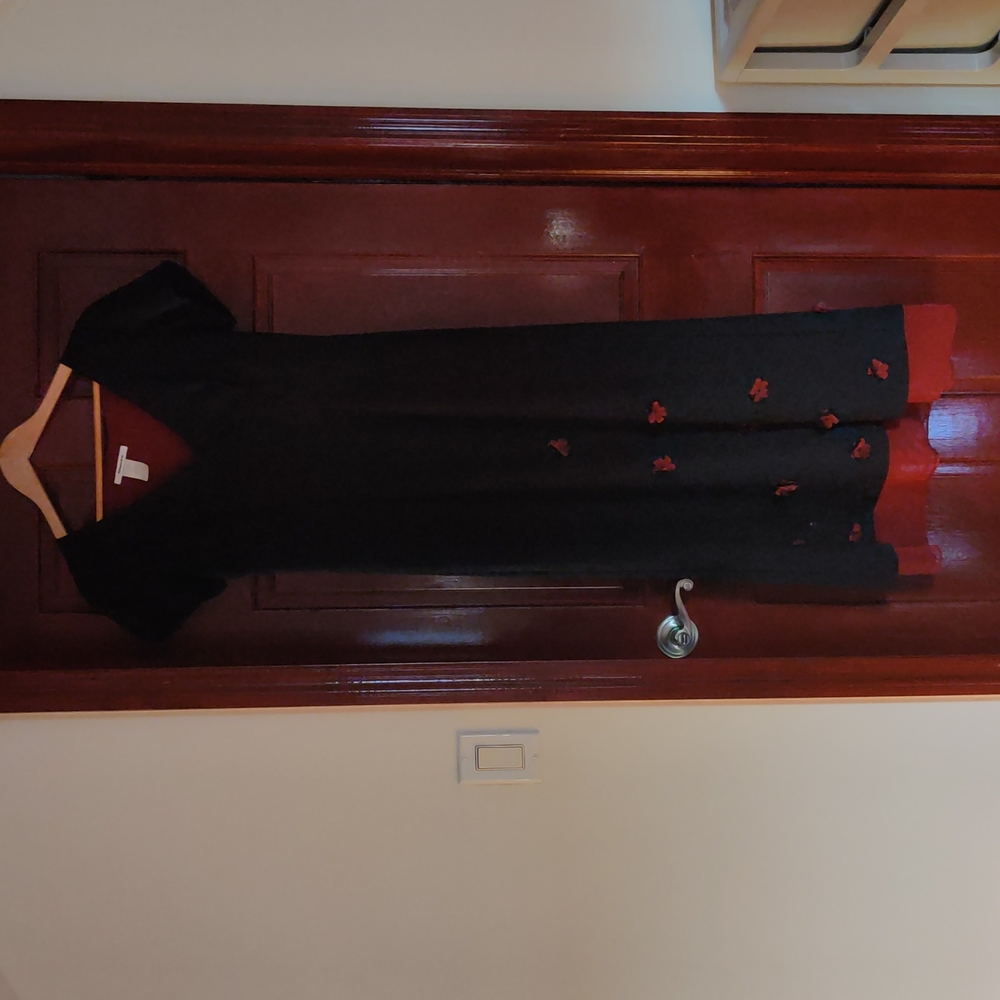 Black red dress